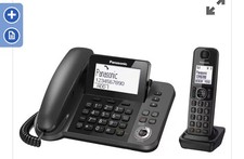 Panasonic KX-TGF320 Corded & Cordless Home office Telephone Kit - Black