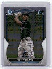 2023 Bowman #BCP-72 Yoffry Solano Chrome Prospects