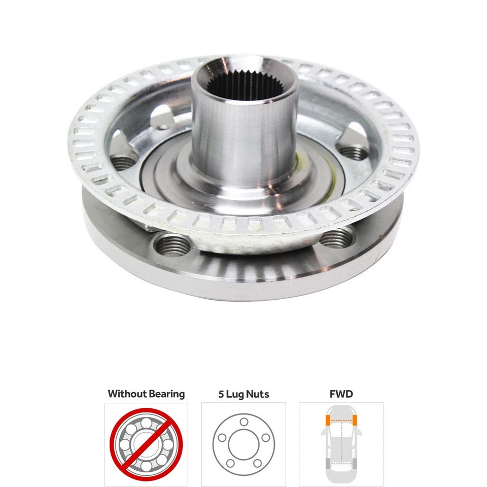 TrueDrive Wheel Hub Set For 98-10 Volkswagen Jetta Golf Beetle Audi TT Quattro Foto 2 de 4