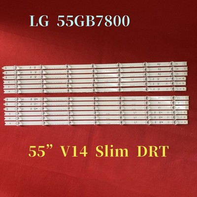LED Leisten für LG 55 V14 SLIM DRT Rev0.0 LC550DUH PG F1 6916L-1743A 6916L-1741A