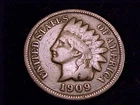1909 Indian Head Cent, Very Good Grade.