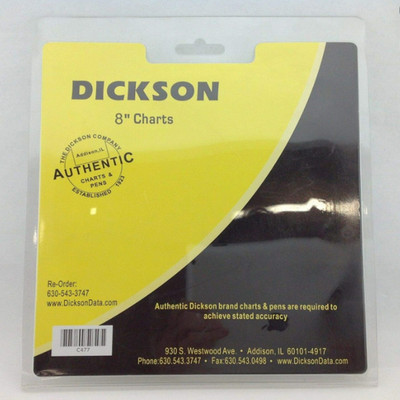 Dickson C477 Circular Chart Recorder, 7-Day, 40 to 110°F, 0-100% Rh, 8'
