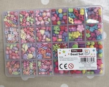 Kids 600 Piece Pretty Bead Set Hobby Craft
