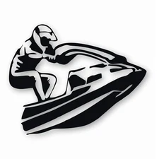 JET SKI JETSKI RACING GRAPHIC - Vinyl Decal Sticker - CHOOSE Size & Color