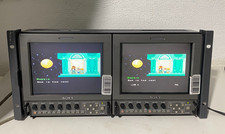 double Sony LMD-9030 9"VGA Multi-Format LCDSD-SDI W/ AC-LMD9 Power Supply