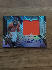 2021 Panini Xcellence Javonte Williams  RC  Auto Patch  68/75