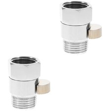 2 Pieces Shower Connector for Bath Taps Adapter Diverter Valve Attachment