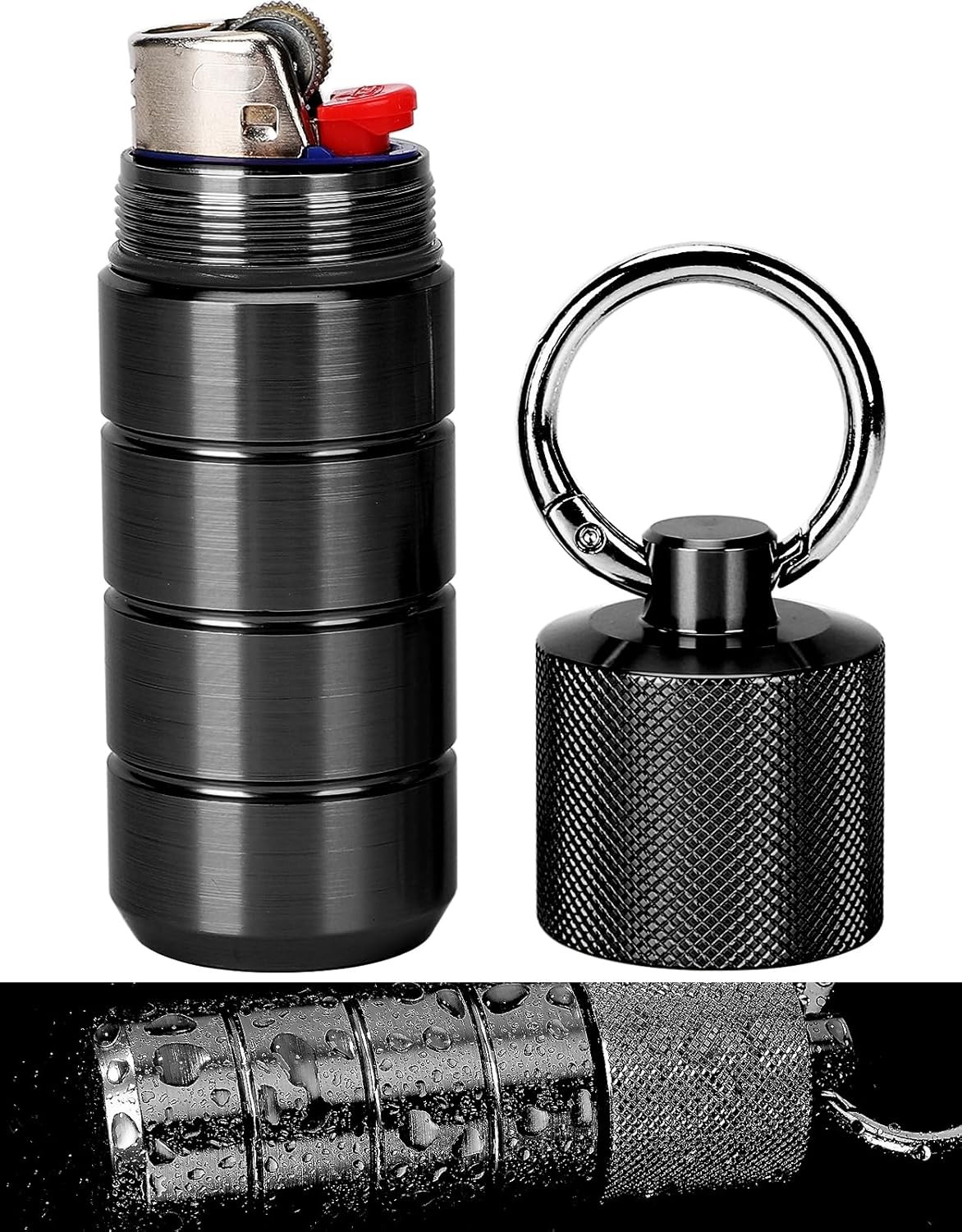 Case Cover Holder For Bic Regular Lighters Sleeve Black