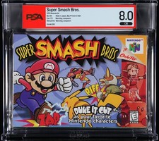 1999 SUPER SMASH BROS - PSA 8.0 CIB Nintendo 64 (Complete in Box)  8.5 BOX 🔥