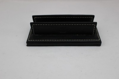 Coach Black Desk Top Business Card Holder Personalized On 1 Side