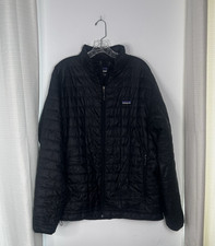 Patagonia Nano Puff Jacket Full Zip Men's X-Large Black 84212FA21 FLAW READ