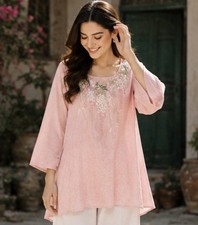 Craft Fabric Embroidered Top Small Size Pink ...