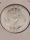 Aztec Calendar Silver Round 1/4 Oz .999 Silver Fractional Art Piece