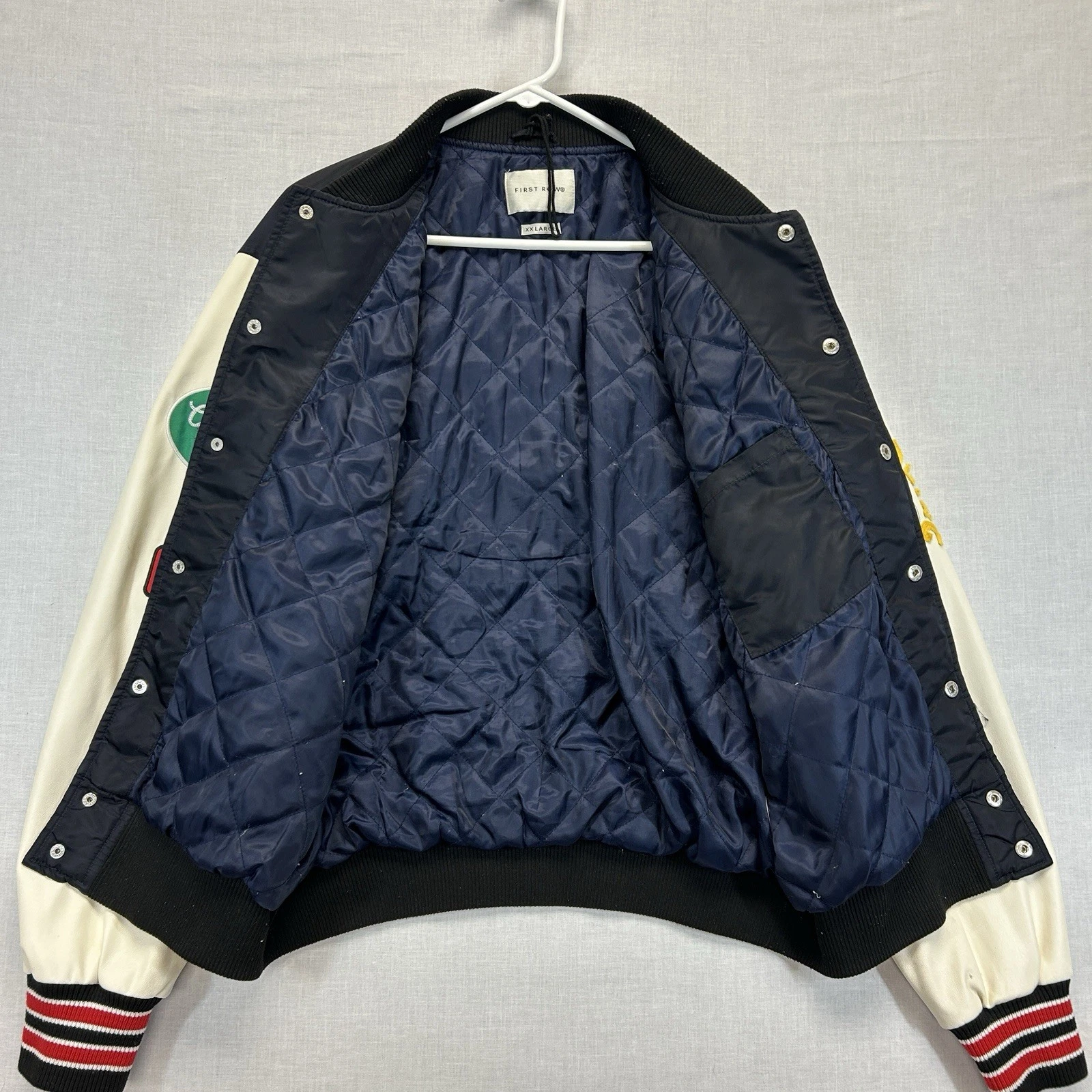 First Row Varsity Jacket Mens XXL You're Doing Great Graphic Letterman Bomber - product detail image 8