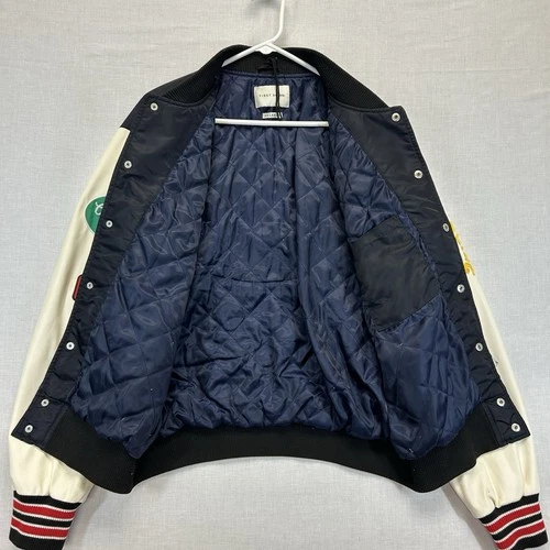First Row Varsity Jacket Mens XXL You're Doing Great Graphic Letterman Bomber image 8