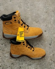 MENS DEWALT SAFETY STEEL TOE CAP WORK WEAR LEATHER UPPER BOOTS UK 10 EU 44 BNWT