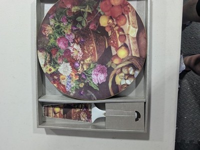 formalities by Baum Bros cake plate Fruits And Flowers