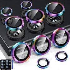 For Galaxy S23 S24 S25 Ultra Plus Tempered Glass Metal Camera Lens Protector
