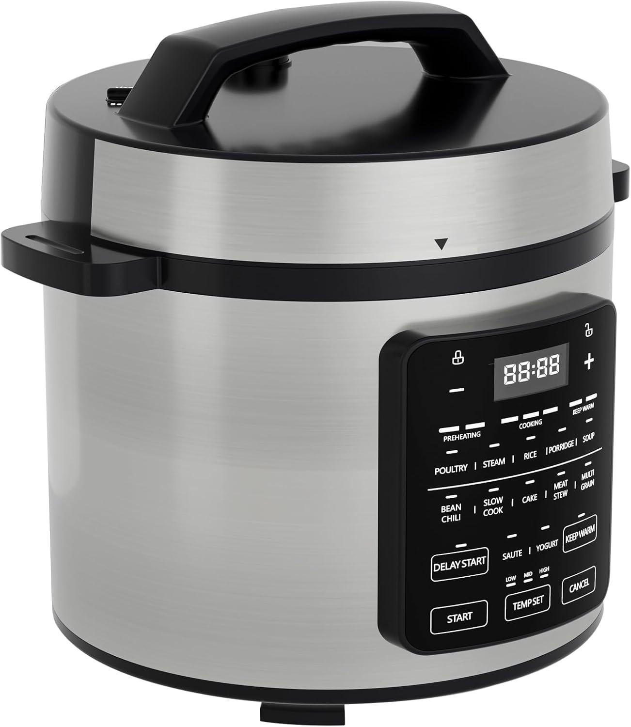 Electric Pressure Cooker 6 Quart Stainless Steel Multi Cooker Electric for Press