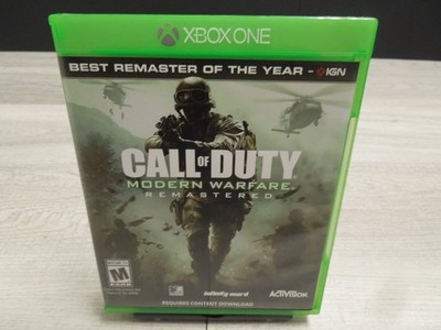 Call of Duty: Modern Warfare Remastered Microsoft Xbox One Complete Video Game