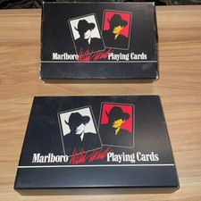 Vintage Marlboro Wild West Playing cards 1991 2 Complete Decks - Philip Morris