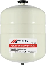 Potable Thermal Expansion Tank for Water Heater - 4.5 Gallon, 3/4 in White 