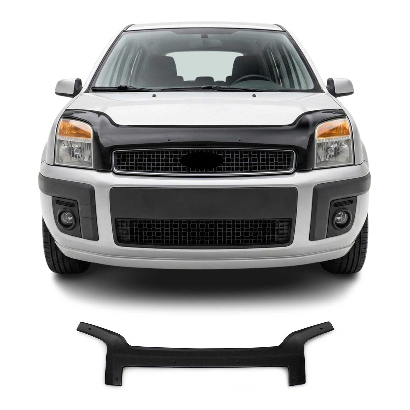 Déflecteur de capot Ford Fusion 2002-2012 anti-impact de gravillon noir