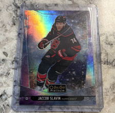 Upper Deck 2024-25 O-Pee-Chee Platinum Jaccob Slavin Cosmic #69 45/65 Hurricanes