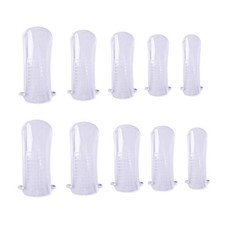 200 PCS Clear Polygel Nail Extension Forms System Nail Mold Tips for Nail Salons