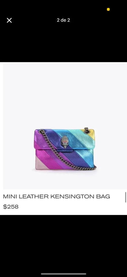 Kurt Geiger Mini Kensington Leather Bag  Excellent Condition - Image 4 of 4