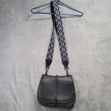 Steve Madden Shoulder Bag Womens Black Polyester Adjustable Strap Satchel Purse