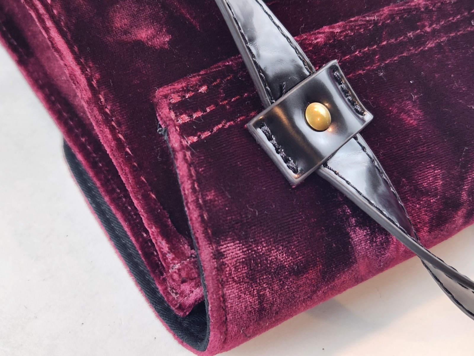 Authentic Dr.Martens Backpack Suede Burgundy Bag … - image 12