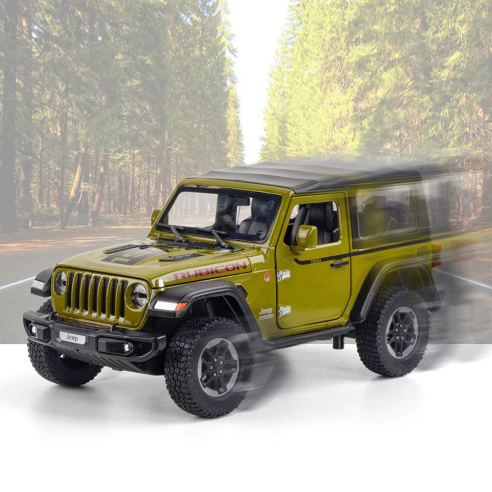1:24 Scale Jeep Wrangler Rubicon 1941 Diecast Metal Car Model - Alloy Toy - Image 4 of 4