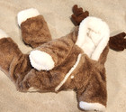 Pet Size M Reindeer Christmas Costume Dog / Cat Fleece Deer Moose Outfit