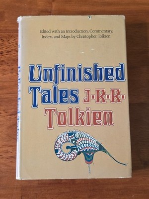 Unfinished Tales JRR Tolkien 1980 Hardcover 1st American Edition/Printing w/Map