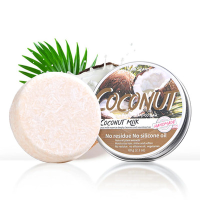 Pflegender Kokosnuss Shampoo Bar mit Kokos & Olivenöl für gesundes Haar