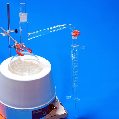 2000 ml Lab glass distillation kit distilling kit with coil graham ...