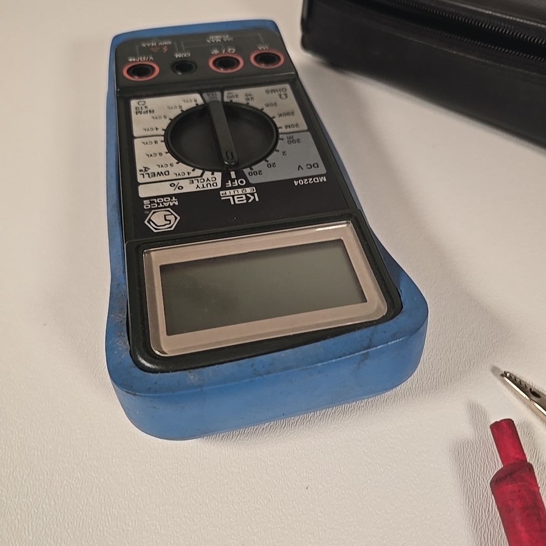 KAL Equip Matco Tools Multimeter MD2204 Electrical Automotive Diagnostic W/Case
