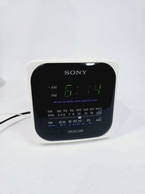 Sony ICF-C120L Dream Machine Digital Radiowecker UKW MW LW weiß