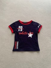 White Fox All Star Season Baby Tee Navy - XXS