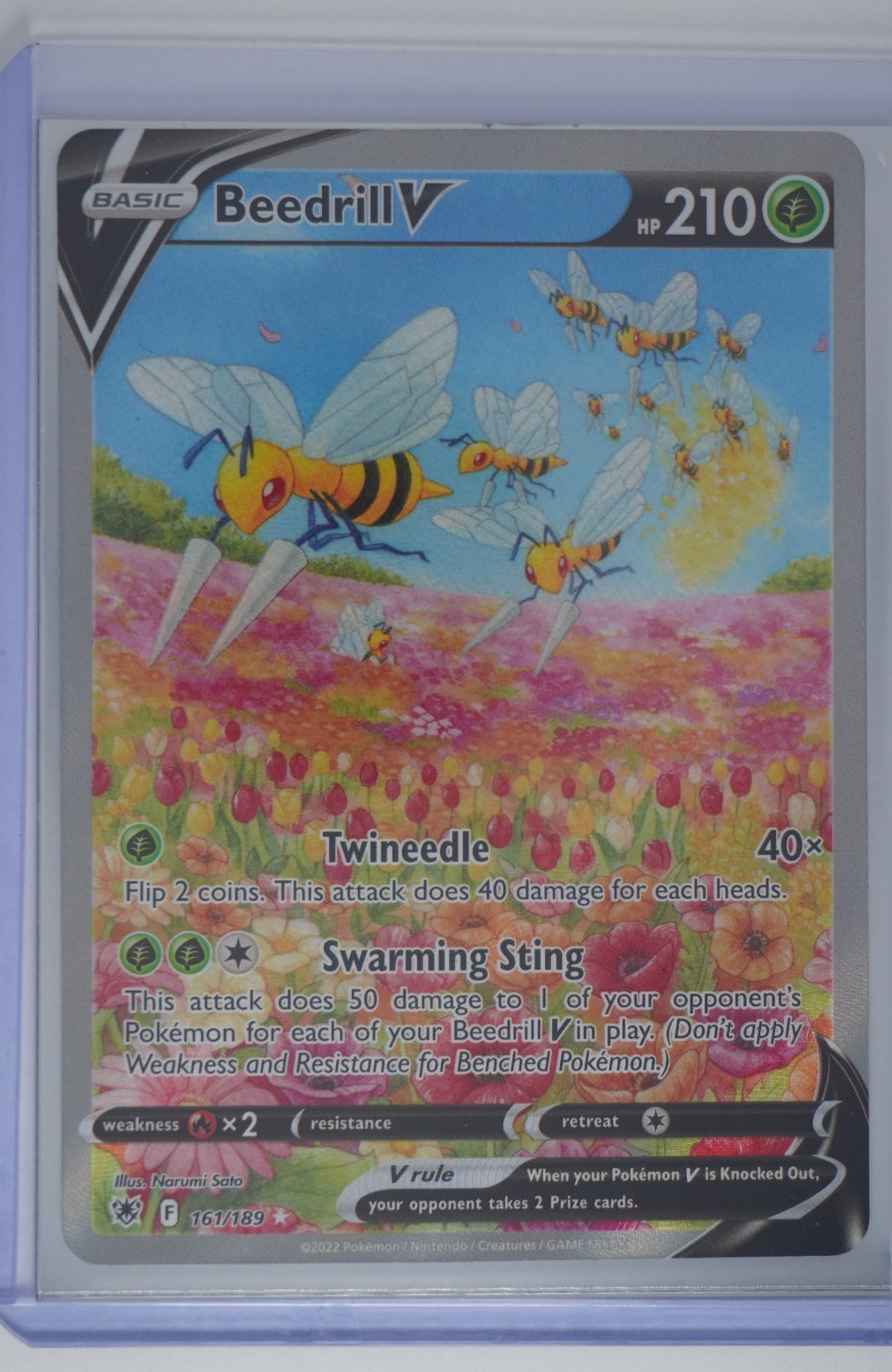 Beedrill V (Alternate Full Art) 161/189 Swsh10: Astral Radiance Holo