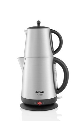 Tea Tock Electric Turkish Tea Maker, Stainless Steel, 120V