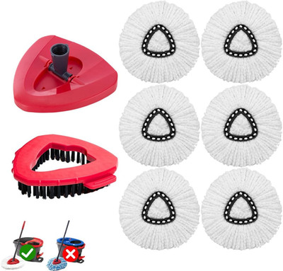 8-Pack Reusable Mop Head Replacement for O Cedar Easywring 1-Tank System, Mic...