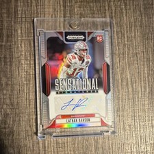Panini Prizm Draft Picks Lathan Ransom Rookie Autograph #SS-LTR Ohio State