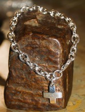 Armband Silber 925 gestempelt ,Kreuz Design , unisex