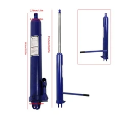 LABLT 8 Ton Hydraulic Long Ram Jack Lift Jacking Shop Crane Engine Hoist Lifting