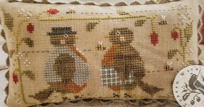New With Thy Needle & Thread THE ROBINS ARE HERE Cross Stitch Pattern Chart