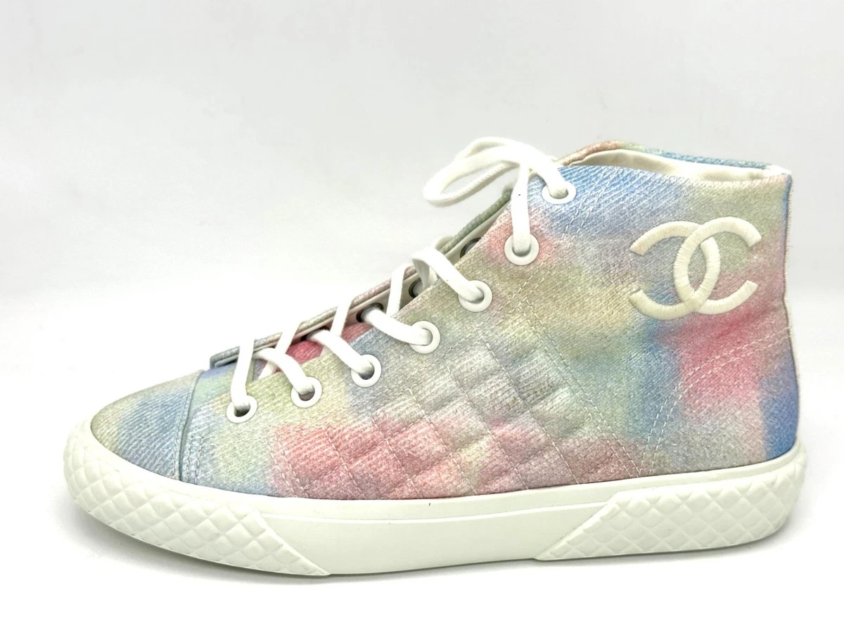 CHANEL シャネル　ゴルフシューズ　飾り　未使用　レア　キルティタン CHANEL High Top Multicolor for sale | eBay