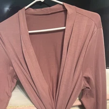 A Pink Belted Robe Short