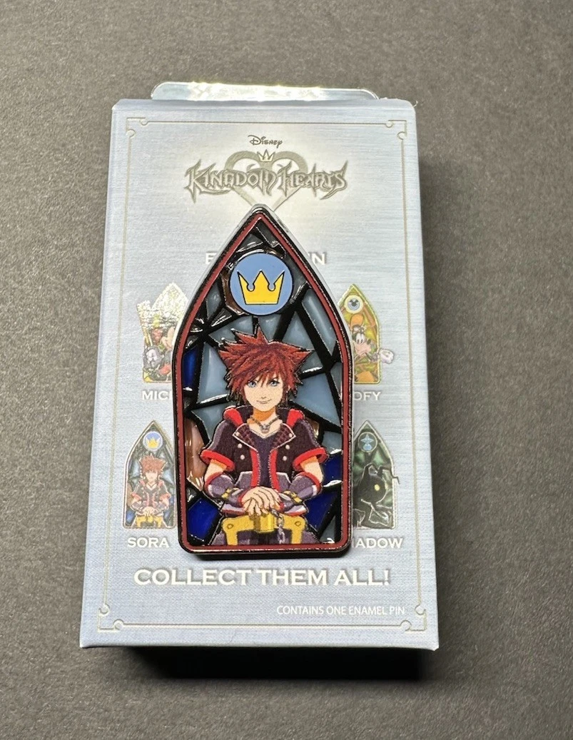 New ListingDisney Kingdom Hearts Stained Glass Blind Box Pin - Sora